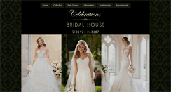 Desktop Screenshot of celebrationsbridalshop.co.uk